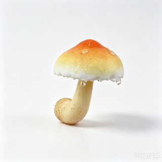 Morel & Woodland Mushrooms · Dew Gradient Orange Amanita
